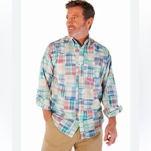 Vintage Mister Men's Madras Long Sleeve Shirt XXL